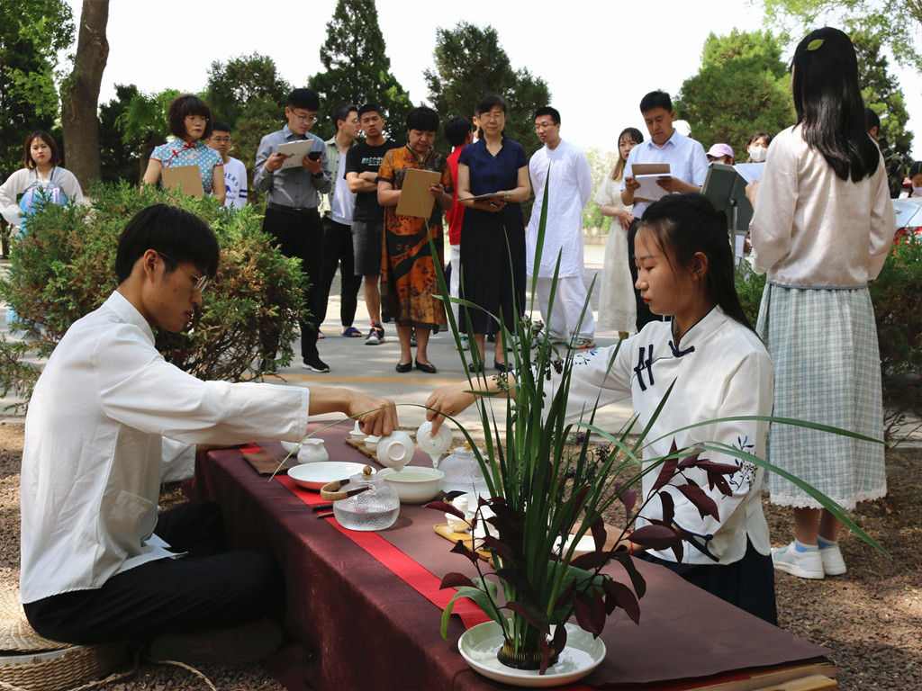 茶席设计作品《一轨同风》